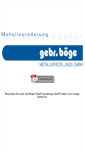 Mobile Screenshot of boege-hamburg.de